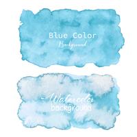 Blauwe abstracte waterverfachtergrond. Aquarel element voor kaart. Vector illustratie.