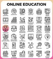 Online onderwijs vector