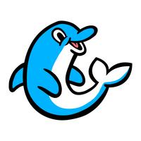 Dolfijn cartoon afbeelding vector
