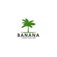bananenboerderij logo sjabloon, vector op witte achtergrond