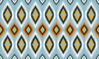 geometrische etnische oosterse ikat patroon traditioneel ontwerp voor achtergrond,tapijt,behang,kleding,inwikkeling,batik,stof,vector illustration.embroidery stijl. vector