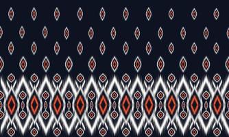 geometrische etnische oosterse ikat patroon traditioneel ontwerp voor achtergrond,tapijt,behang,kleding,inwikkeling,batik,stof,vector illustration.embroidery stijl. vector