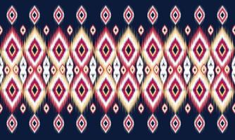 geometrische etnische oosterse ikat patroon traditioneel ontwerp voor achtergrond,tapijt,behang,kleding,inwikkeling,batik,stof,vector illustration.embroidery stijl. vector