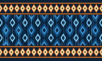 geometrische etnische oosterse ikat patroon traditioneel ontwerp voor achtergrond,tapijt,behang,kleding,inwikkeling,batik,stof,vector illustration.embroidery stijl. vector