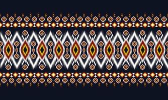 geometrische etnische oosterse ikat patroon traditioneel ontwerp voor achtergrond,tapijt,behang,kleding,inwikkeling,batik,stof,vector illustration.embroidery stijl. vector