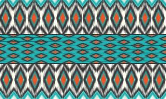 geometrische etnische oosterse ikat patroon traditioneel ontwerp voor achtergrond,tapijt,behang,kleding,inwikkeling,batik,stof,vector illustration.embroidery stijl. vector