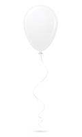 witte ballon vectorillustratie vector