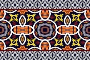 geometrische etnische oosterse traditionele pattern.figure tribal borduurwerk style.design voor behang, kleding, verpakking, stof, vectorillustratie vector