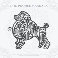 hond mandala-vector. boho stijl svg. eps 10 vector