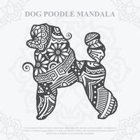 hond mandala-vector. boho stijl svg. eps 10 vector