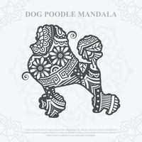 hond mandala-vector. boho stijl svg. eps 10 vector