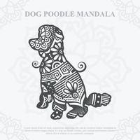 hond mandala-vector. boho stijl svg. eps 10 vector