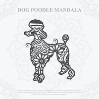 hond mandala-vector. boho stijl svg. eps 10 vector