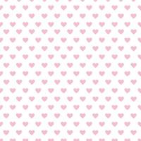 roze harten naadloos patroonontwerp voor valentijnsdag en liefdeconcept. vector