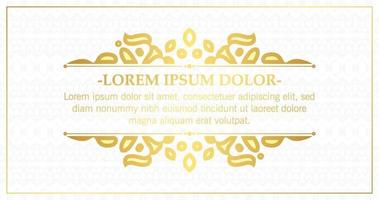luxe witte kalligrafie ornament frame lijn ontwerp vector