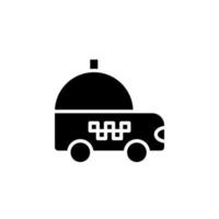 cabine, taxi, reizen, vervoer solide vector illustratie logo pictogrammalplaatje. geschikt voor vele doeleinden.