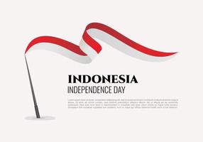 Indonesië onafhankelijkheidsdag voor nationale viering op 17 augustus. vector