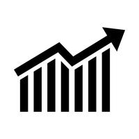 Staafdiagram Vector pictogram