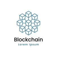 modern blockchain vector logo-ontwerp