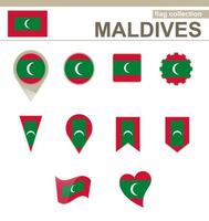 Maldiven vlag collectie vector