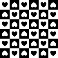 zwarte hart patroon raster achtergrond vector