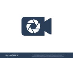 Camera sluiter Logo Icon Vector