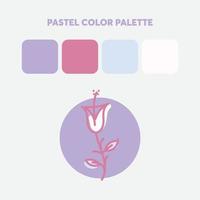 het meest populaire pastelkleurenpalet, perfect voor ontwerpsjablonen, achtergronden, texturen vector