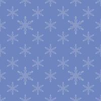 blauw naadloos sneeuwvlokpatroon vector