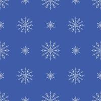 vector naadloos patroon met sneeuwvlokken