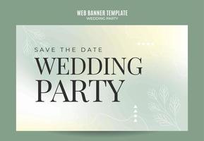 bruiloft uitnodiging webbanner sjabloon retro hellingen elegantie abstract wazig ruimte gebied vector