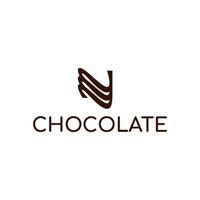 chocoladefabriek eenvoudig logo-ontwerp vector