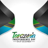 Tanzania Onafhankelijkheidsdag vectorillustratie vector