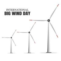 internationale grote wind dag vectorillustratie vector