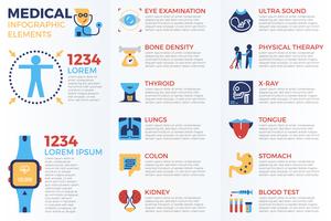 Medische infographic elementen vector