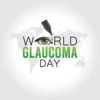 wereld glaucoom dag vectorillustratie vector