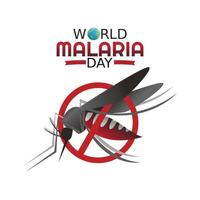 wereld malaria dag vectorillustratie vector