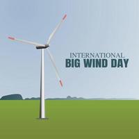 internationale grote wind dag vectorillustratie vector
