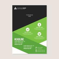 corporate business jaarverslag brochure flyer ontwerp vector