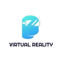 virtual reality-logo. vector logo afbeelding isoleren op witte achtergrond.