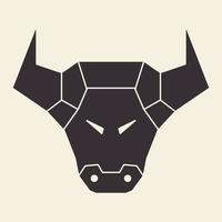 gezicht zwart koe vintage logo symbool pictogram vector grafisch ontwerp illustratie idee creatief