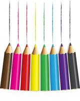 potloden kleur met witte achtergrond. vector illustratie