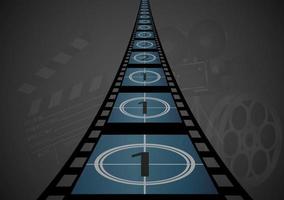 film strip ontwerp nummers doos vector