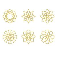 set islamitische geometrische ornamentvormen vector