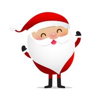 Happy Christmas-karakter Santa claus cartoon 014 vector