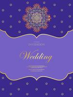 Huwelijk of uitnodigingskaart uitstekende stijl met achtergrond van het kristallen de abstracte patroon vector