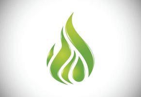 vlam logo ontwerp. vuur pictogram, olie- en gasindustrie symbool geïsoleerd op een witte achtergrond vector