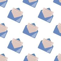 e-mail naadloos patroon. mail symbool behang. zakelijke achtergrond vector