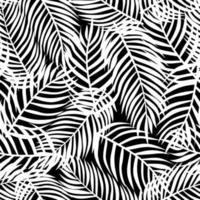 tropische patroon, vector bloemen achtergrond. palmbladeren naadloos patroon
