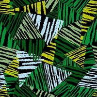 abstracte naadloze patroon tropische bladeren, mode, interieur, inwikkeling concept op zwarte achtergrond vector