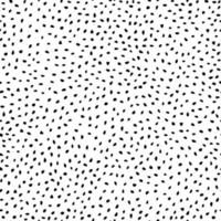 zwart-wit polka dot naadloze patroon op witte achtergrond. vector